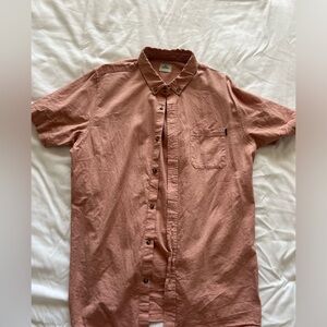 Rip Curl Salmon/Pink Button Collared Shirt